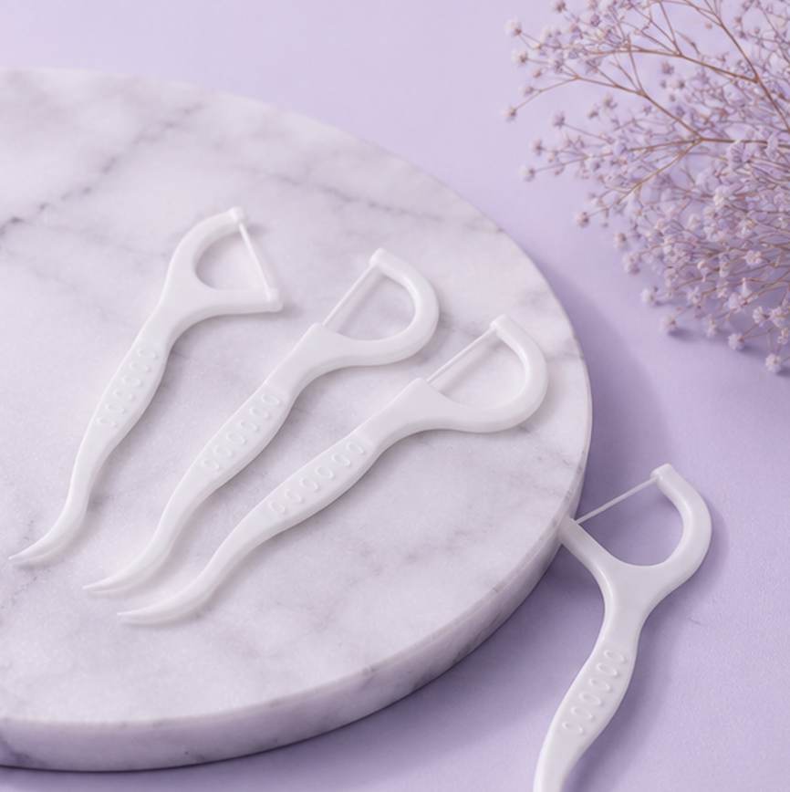 100 Pcs Dental Floss with Handle