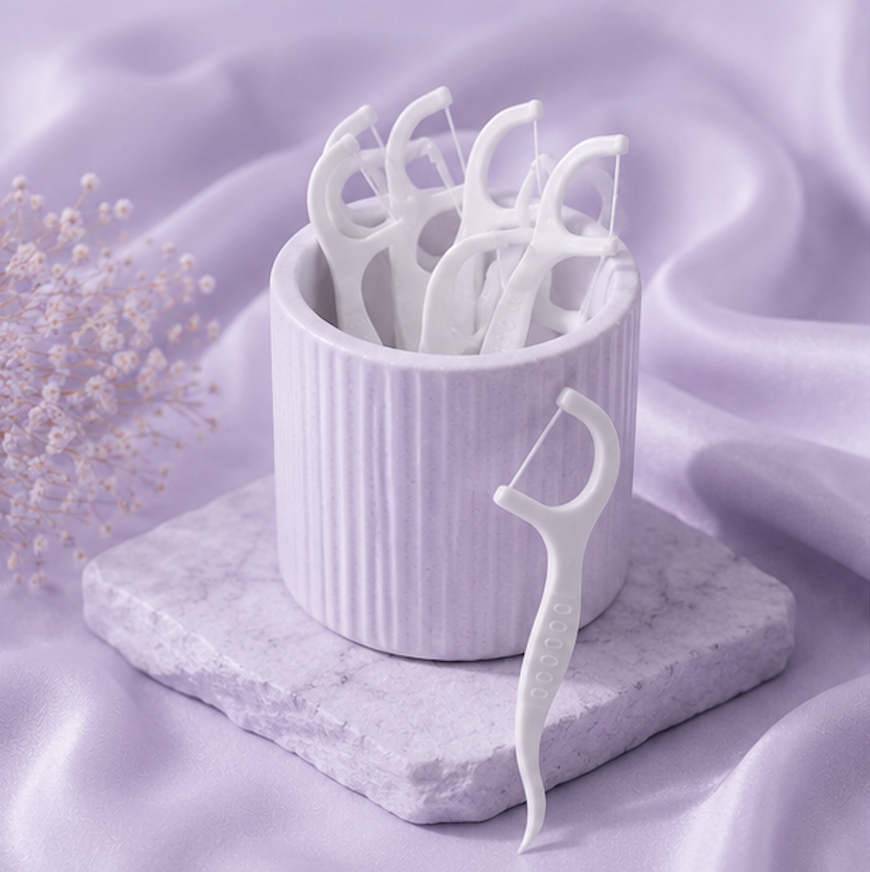 100 Pcs Dental Floss with Handle